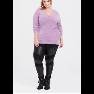 Torrid Lavender Eyelash Knit Sweater EUC Size 2